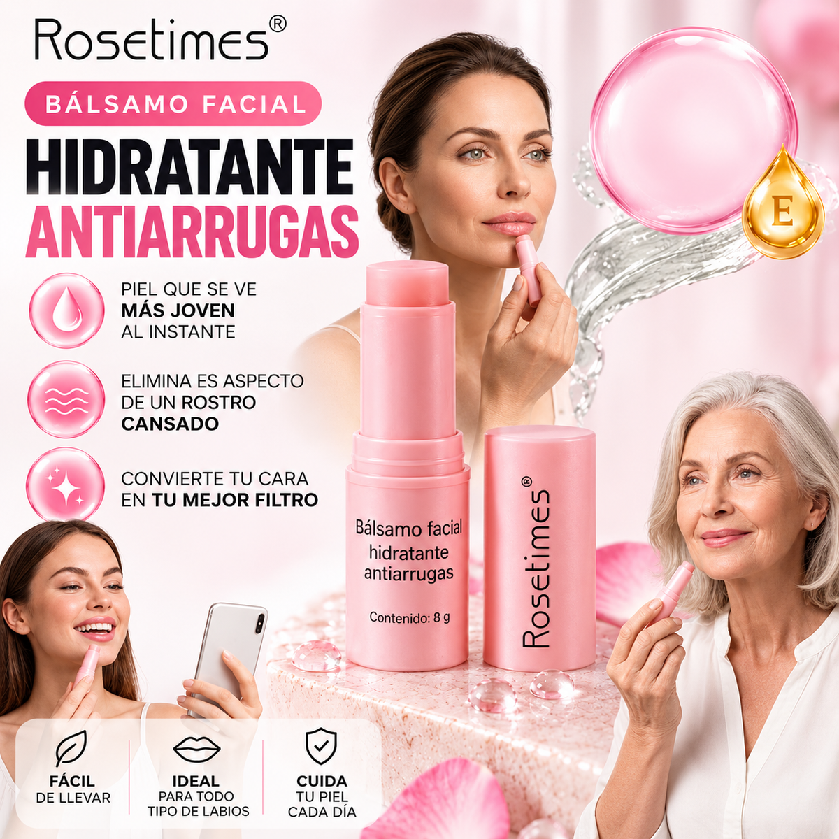 Bálsamo Facial Antiarrugas - Rejuvenece hermosamente