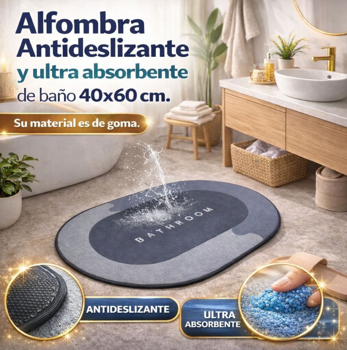 Tapete FAST DRY - Ducha segura y Cómoda