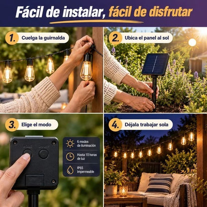 Oferta 2x1: Guirnalda Solar - Ilumina el ambiente sin gastar